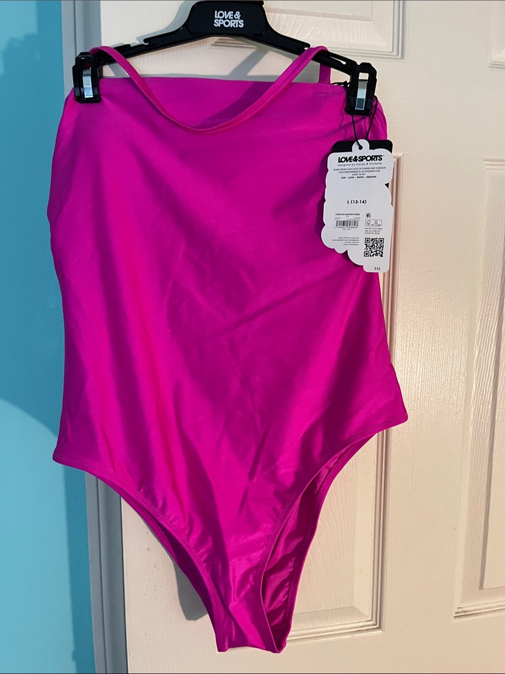 LOVE & SPORTS Hot Pink One-Piece Swimsuit